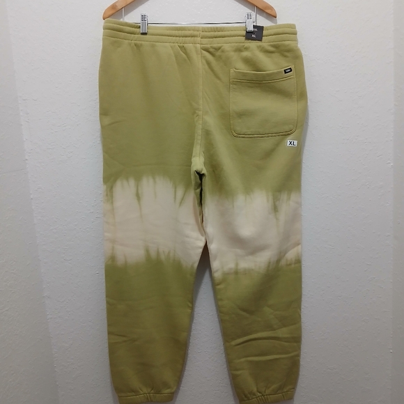 Vans Green and White Tie-Dye Joggers Unisex XL Sweatpants Thick Heavy NWT - Picture 12 of 16